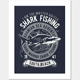 Shark Fishing Posters and Art